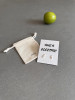 Sterling silver lightning bolt earrings on a ' She's Electric' message card. The earrings are inspired by the Oasis tour in summer 20025. The earrings are shown with a Wue gift bag.