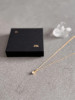 April Birthstone 24k Gold Plated Sterling Silver Crystal Necklace