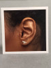 Sterling silver bee earrings