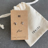 Silver Swallow Earrings with personalised Cotton Gift Bag