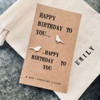 Happy Birthday Song Bird Silver Earrings Personalised