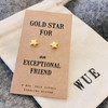 Gold Star Friend Earrings Wue