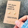 Gold Stars Earrings Lifestyle