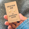 Gold Star Sister Earrings Lifestyle