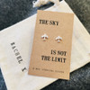 Sky Not The Limit Airplane Earrings Personalised