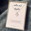 Sterling Silver Mother & Daughter Heart Necklace