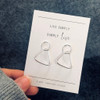 Sterling Silver Live Simply Triangle Earrings