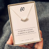 60th Birthday Gift Silver Necklace