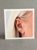 Sterling silver bee earring