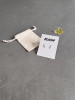 Sterling silver climbing flower stud earrings on a 'Bloom' message card. The earrings are shown with a personalised gift bag.