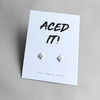 Aced It! Silver Earrings