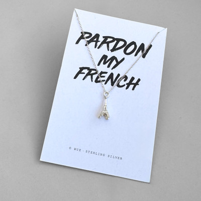 Pardon My French Silver Eiffel Tower Necklace Pardon My French Silver Eiffel Tower Necklace