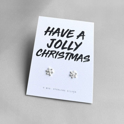 Have A Jolly Christmas Silver Earrings Have A Jolly Christmas Silver Earrings
