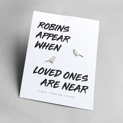 Robins Appear Silver Earrings Robins Appear Silver Earrings