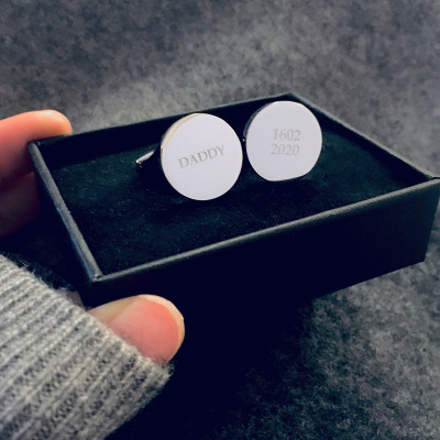 Personalised Stainless Steel Cufflinks Personalised Stainless Steel Cufflinks