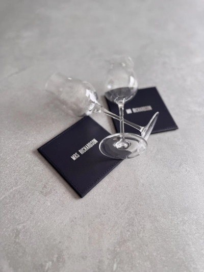 Mr & Mrs Leather Coasters Mr & Mrs Leather Coasters