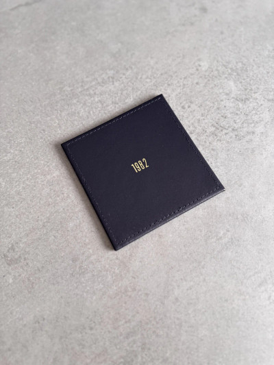 Personalised Year Leather Coaster