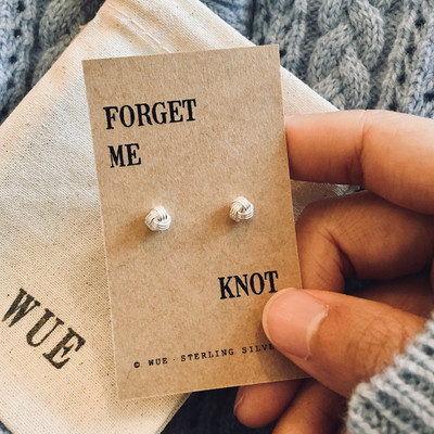 Forget Me Knot Sterling Silver Earrings Forget Me Knot Sterling Silver Earrings