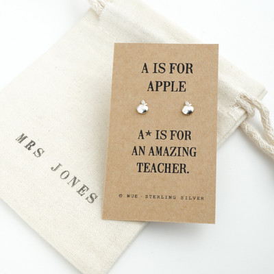 Amazing Teacher Apple Earrings Amazing Teacher Apple Earrings