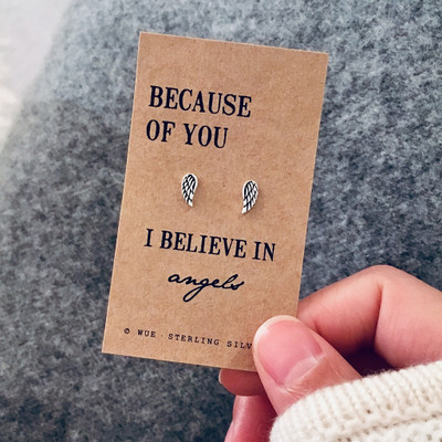 Believe In Angels Silver Wing Earrings Believe In Angels Silver Wing Earrings