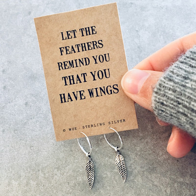 You Have Wings Hoop Earrings You Have Wings Hoop Earrings