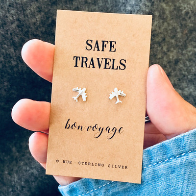 Safe Travels Silver Earrings Lifestyle Safe Travels Silver Earrings Lifestyle