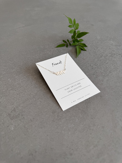 Friends - Silver Leaf Necklace