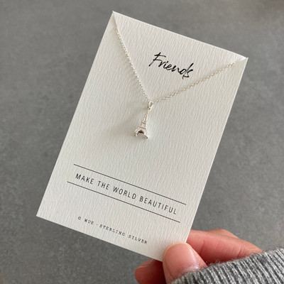 Eiffel Tower Friendship Silver Necklace Eiffel Tower Friendship Silver Necklace