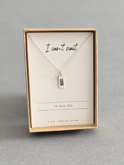 Can't Wait XOXO Sterling Silver Necklace