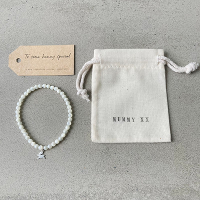 Some Bunny Special Gemstone Charm Bracelet with Personalised Gift Bag Some Bunny Special Gemstone Charm Bracelet with Personalised Gift Bag