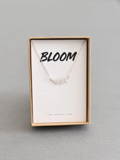 Bloom Sterling Silver Leaf Necklace