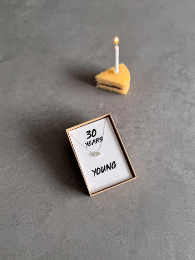 30th Birthday Sterling Silver Necklace 30th Birthday Sterling Silver Necklace