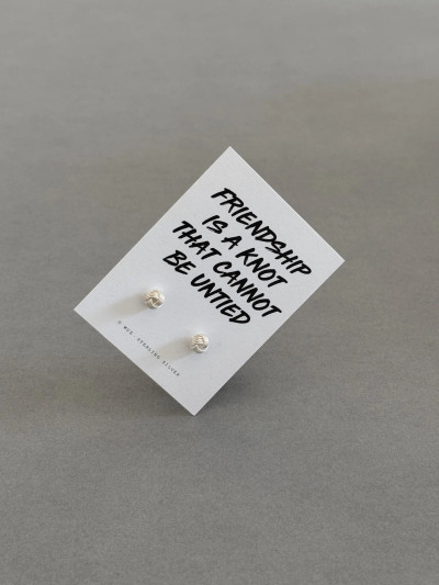 Sterling Silver Friendship Knot Earrings Sterling Silver Friendship Knot Earrings