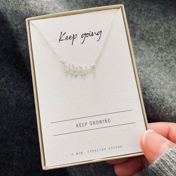 Keep Going Silver Necklace