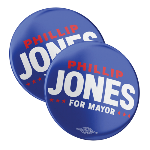 Phillip Jones - Blue Colorway (2.25" Pin-Back Button -- Pack Of Two!)