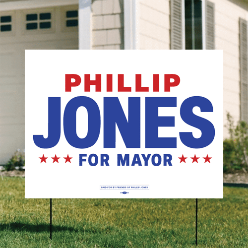 Phillip Jones (24" x 18" Coroplast Yard Sign)