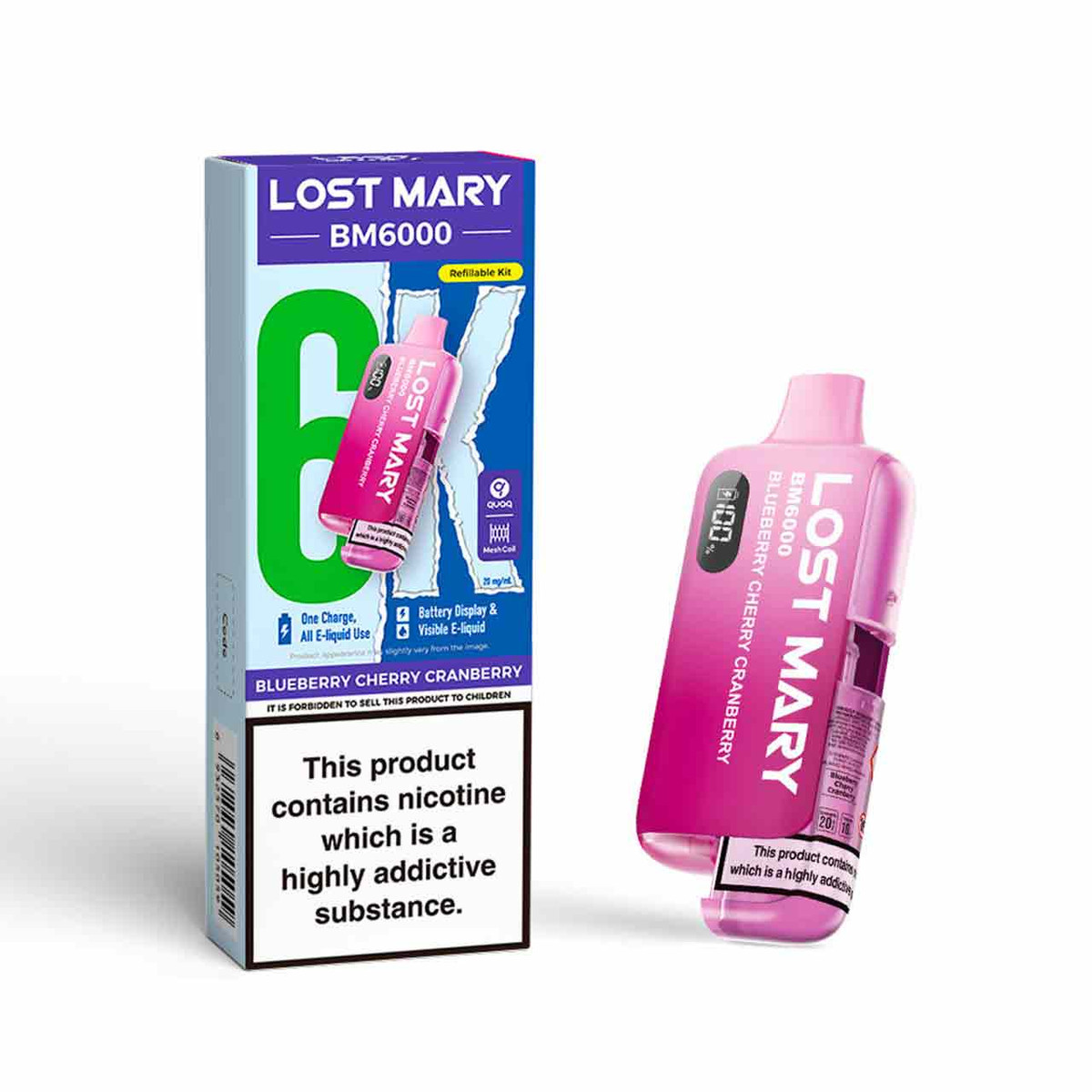 lost mary bm6000 v2 IVG Pro 12 Pods 10000 Puffs- ONLY £9.99 main image 0