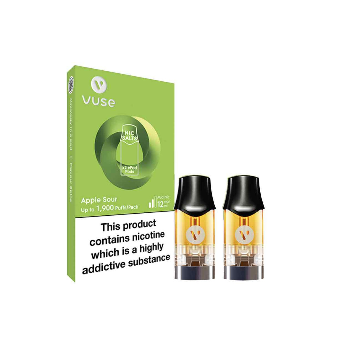Vuse ePod Prefilled Cartridge – Apple Sour Flavour