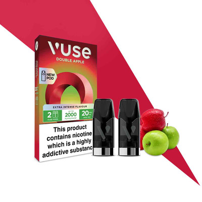 Vuse Extra Intense Double Apple pods and packaging