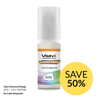 Vsavi Tutti Frutti 100% VG E-liquid - 50% off Deal