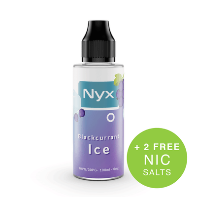 Nyx Blackcurrant Ice Shortfill E-Liquid 100ml