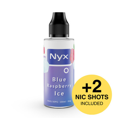 Nyx Blue Raspberry Ice Shortfill E-Liquid 100ml with 2 nic shots included