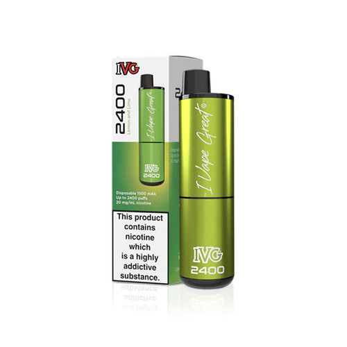 IVG 2400 Disposable Vape Lemon and Lime