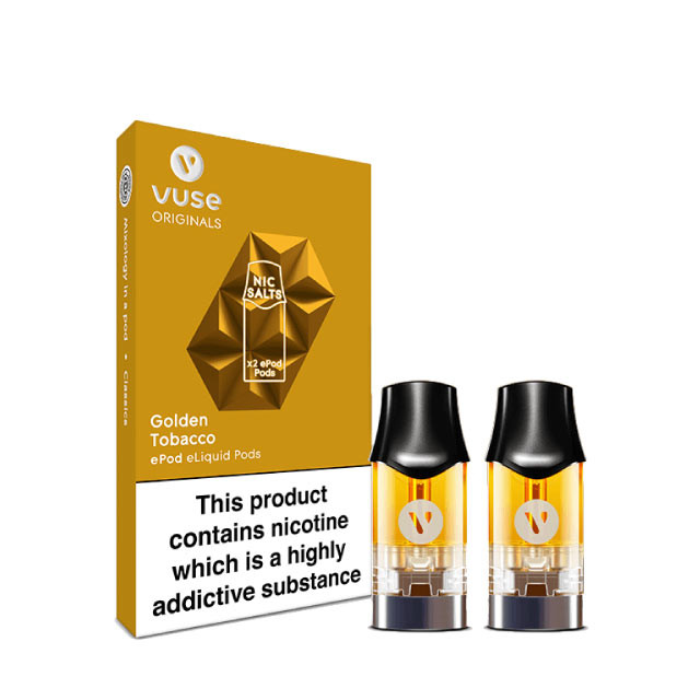 Vuse ePod Cartridges Golden Tobacco ePod Refills Pure ELiquids