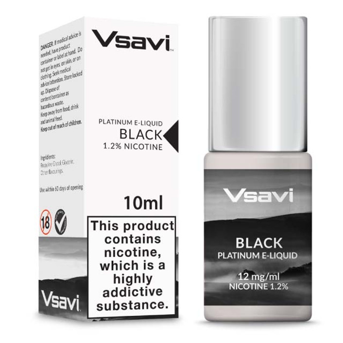 Vsavi Platinum Black Tobacco E-Liquid