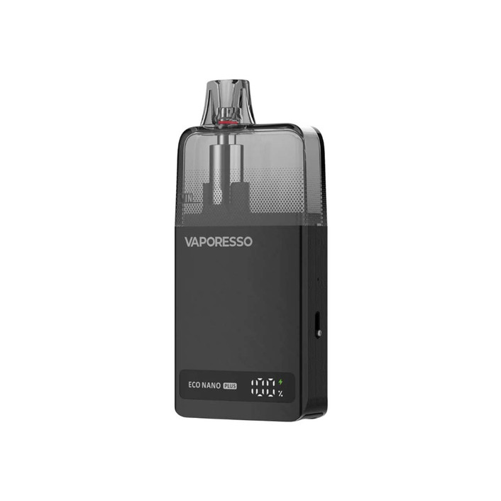 Vaporesso Eco Nano Plus Pod Vape Kit Midnight Black on white background