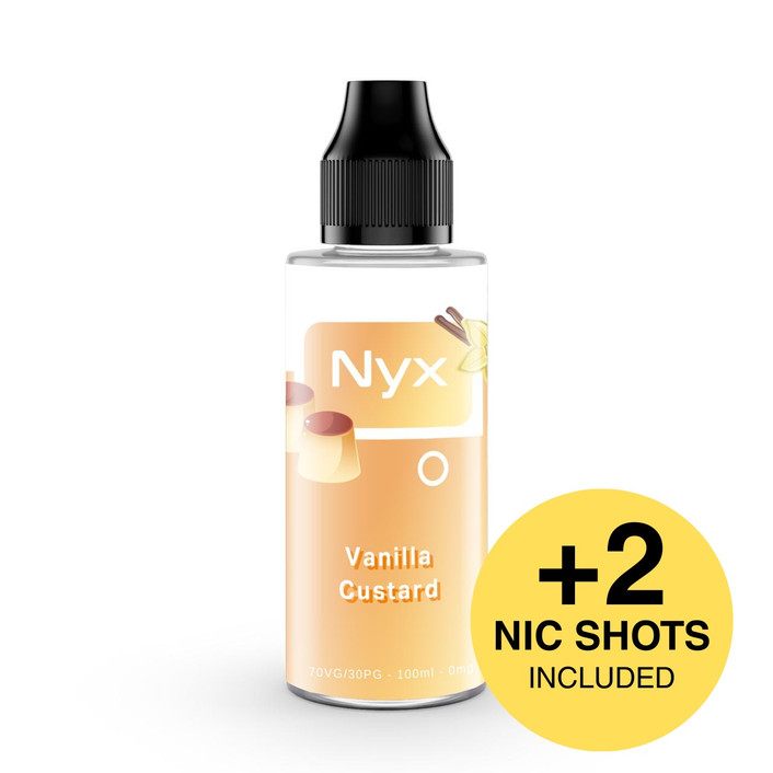 NYX Vanilla Custard Shortfill E-Liquid 100ml with 2 nic shots included