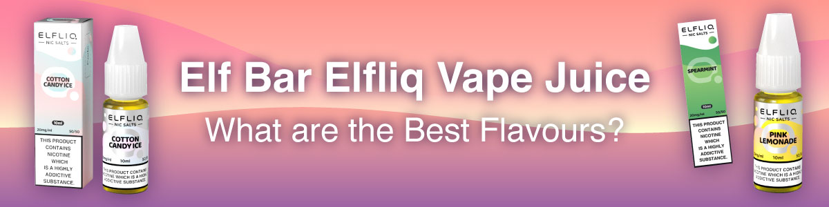 Mixture of Elfliq Nic Salt 10ml E-Liquid Bottles Made by Elf Bar