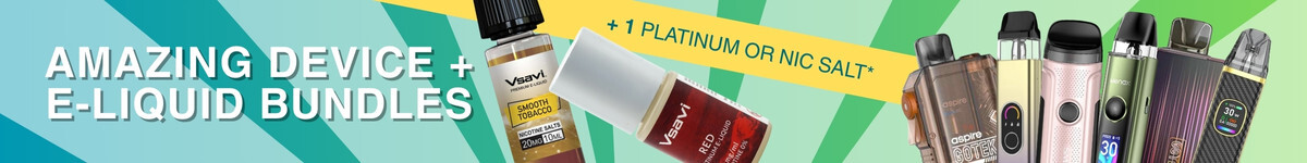 Device and Vsavi Platinum E-liquid or Nic Salt Bundle 