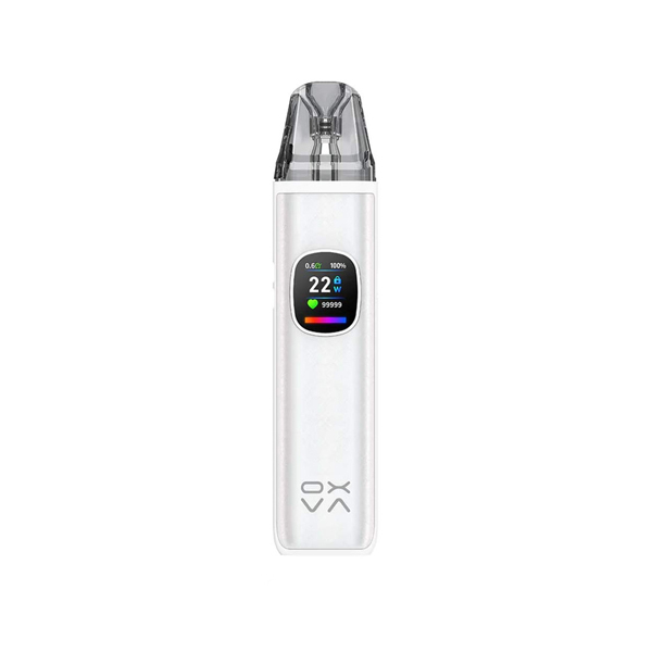 Oxva Xlim Pro 2 DNA Silk White on a white background